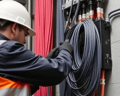  Монтаж кабеля