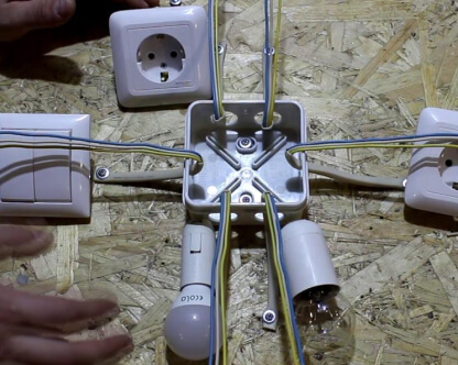  Монтаж распаечной коробки