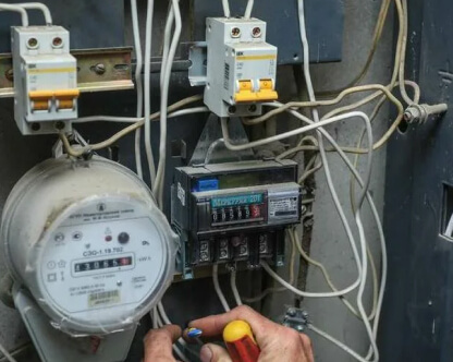  Установка электросчетчика