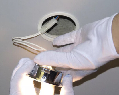  Установка светильников