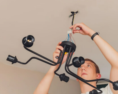  Замена люстры