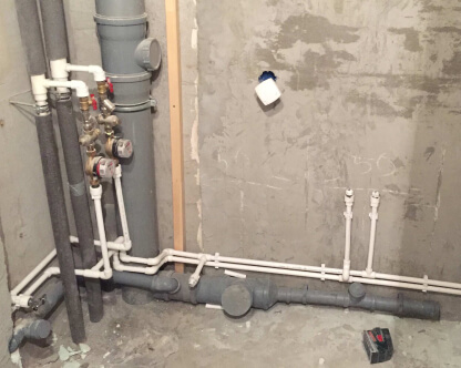  Монтаж труб водоснабжения