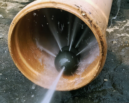  Промывка канализации гидродинамическим способом