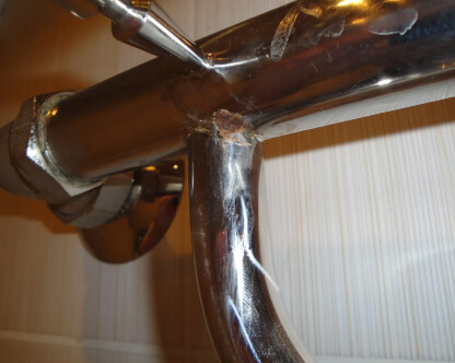  Ремонт водяного полотенцесушителя из нержавеющей стали