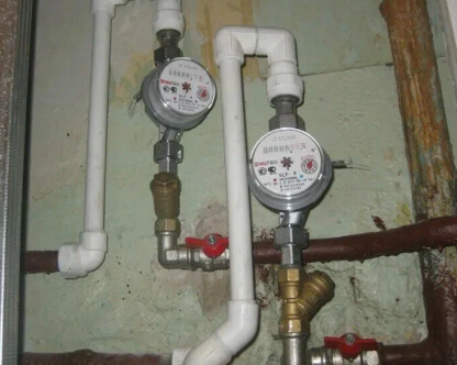  Установить счётчик воды