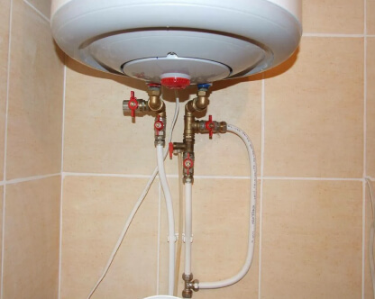  Установить водонагреватель