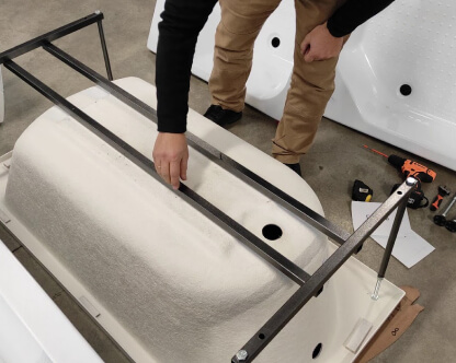  Установка акриловой ванны