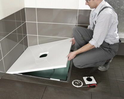  Установка душевого поддона