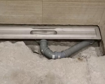  Установка душевого трапа