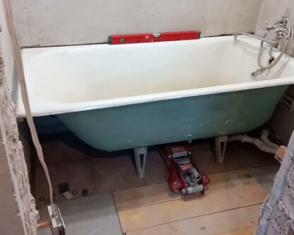  Установка и демонтаж ванны