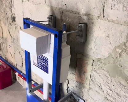  Установка инсталляции для унитаза