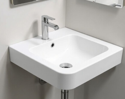  Установка накладной раковины