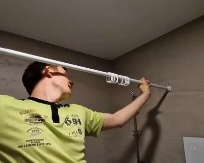  Установка шторки для ванной