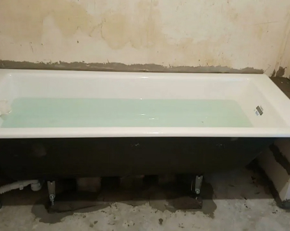  Установка стальной ванны