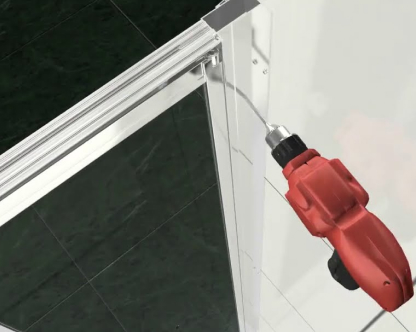  Установка стеклянной двери в душевую