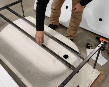  Установка ванны