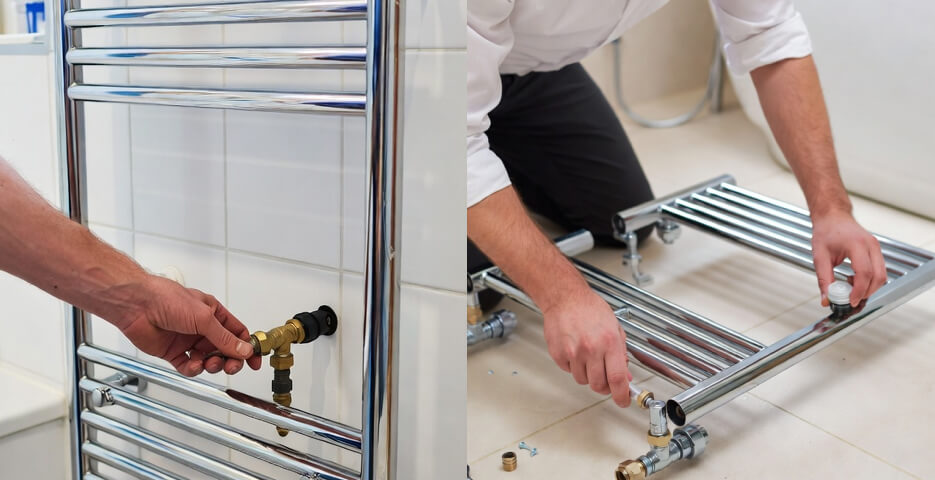 Демонтаж полотенцесушителя