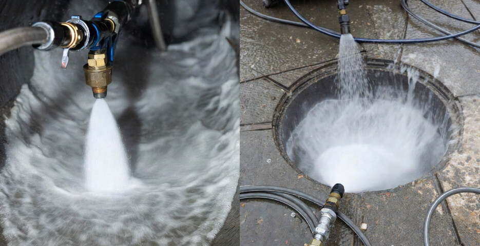 Промывка канализации гидродинамическим способом