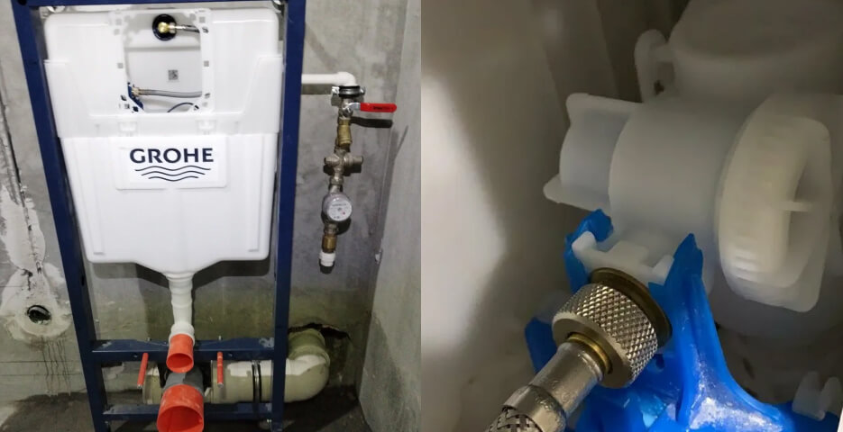 Ремонт инсталляции Grohe