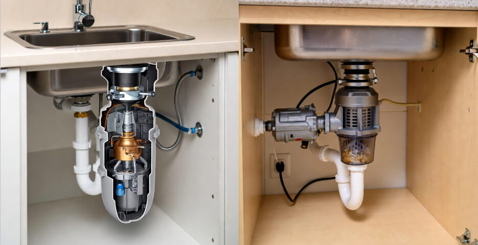 Ремонт измельчителя пищевых отходов для раковины
