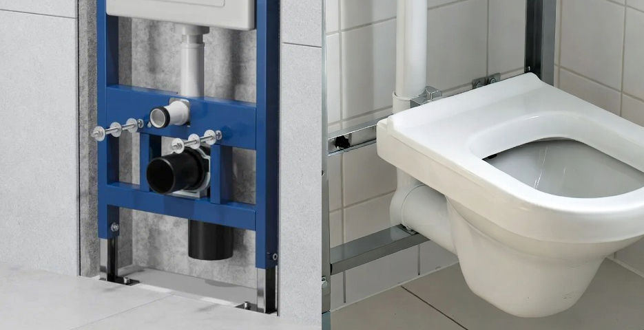 Установить подвесной унитаз