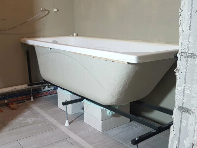 Установка и демонтаж ванны