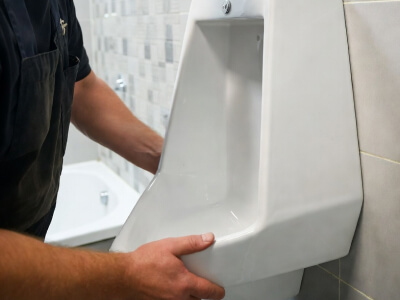 Установка писсуара