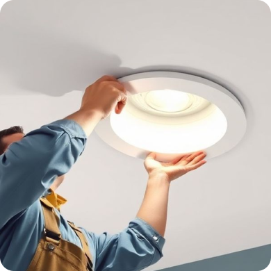 Монтаж светильников