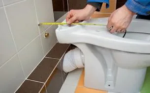 Установка унитаза напольного