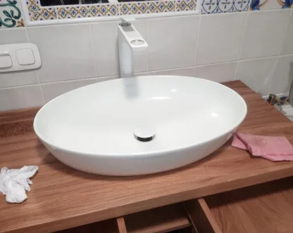  Установка раковины чаши